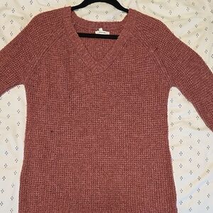 Maurices Dusty Rose V-Neck Sweater